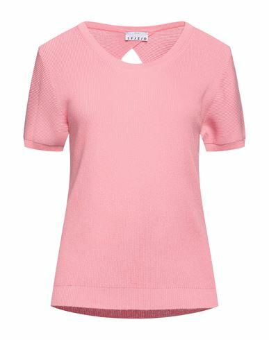 Sfizio Woman Sweater Pink Viscose, Polyester Cover