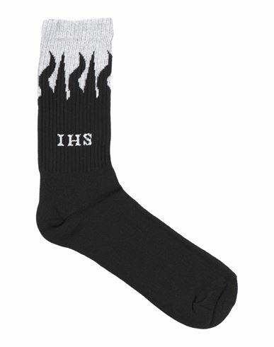 Ihs Man Socks & Hosiery Grey Cotton, Lycra, Elastane Cover