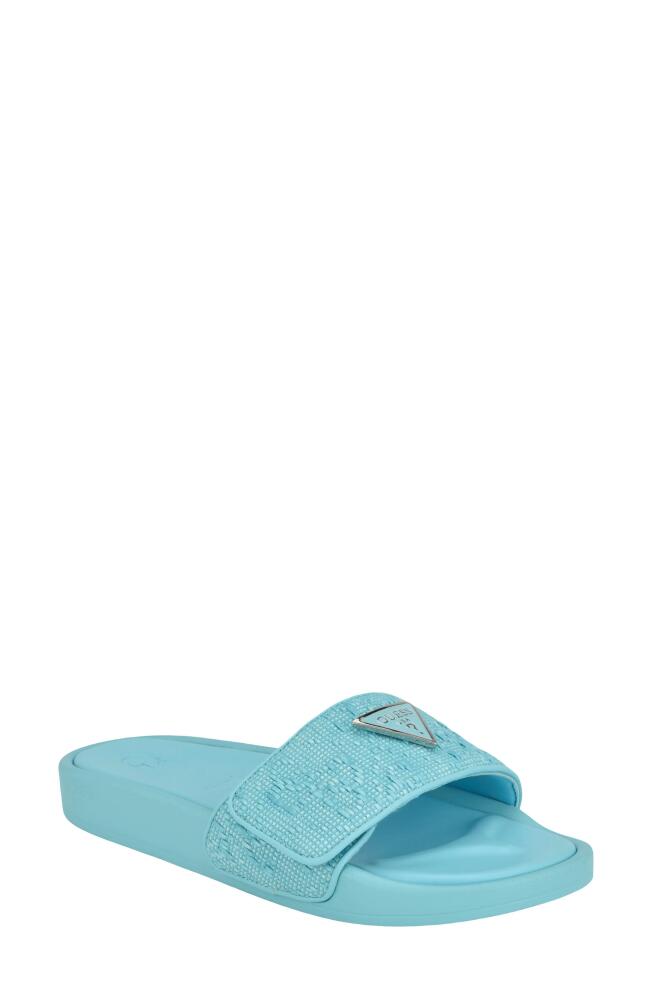 GUESS Callena Slide Sandal in Light Green Cover