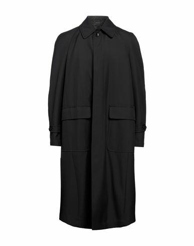 Lardini Man Overcoat & Trench Coat Black Polyester, Wool Cover