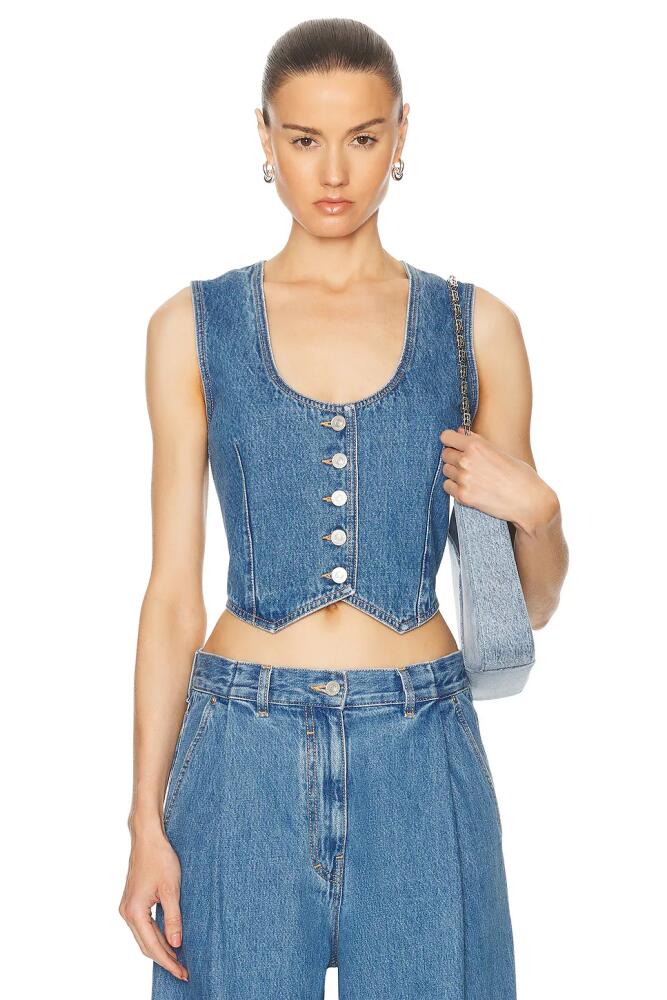 Givenchy Voyou Denim Waist Coat in Blue Cover