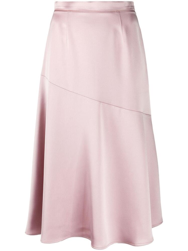 Blanca Vita high-waist satin skirt - Pink Cover