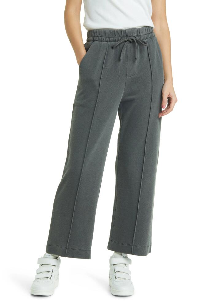 Treasure & Bond Sporty Drawstring Crop Pants in Black Jet Cover