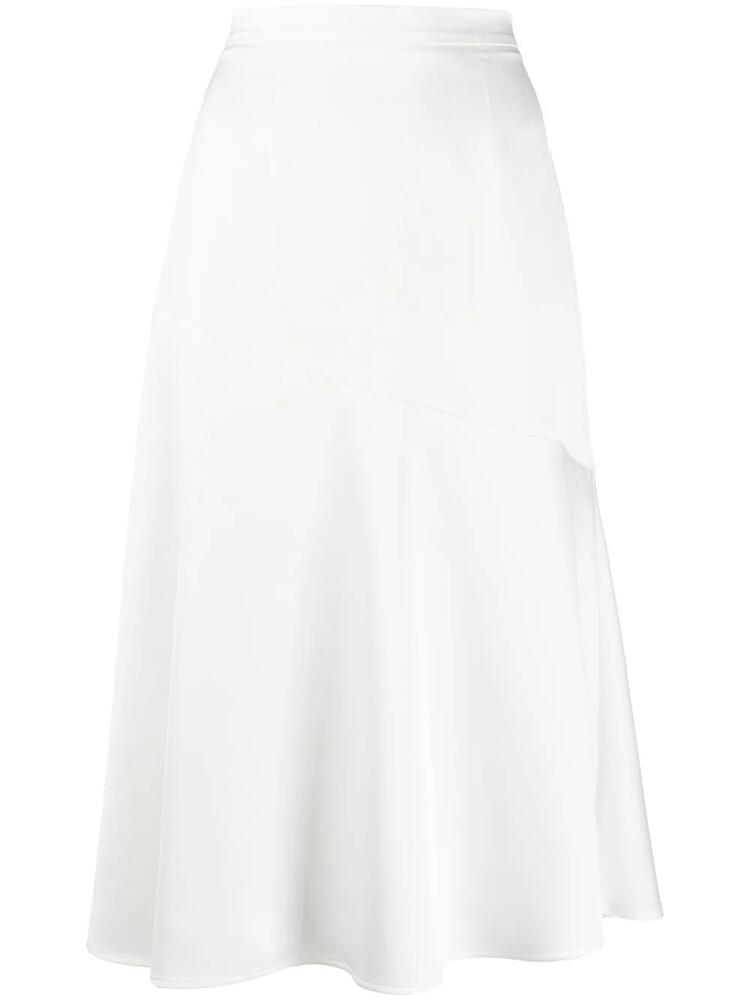 Blanca Vita asymmetric seam detail skirt - White Cover