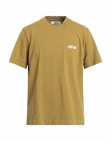 Grifoni Man T-shirt Sage green Cotton Cover