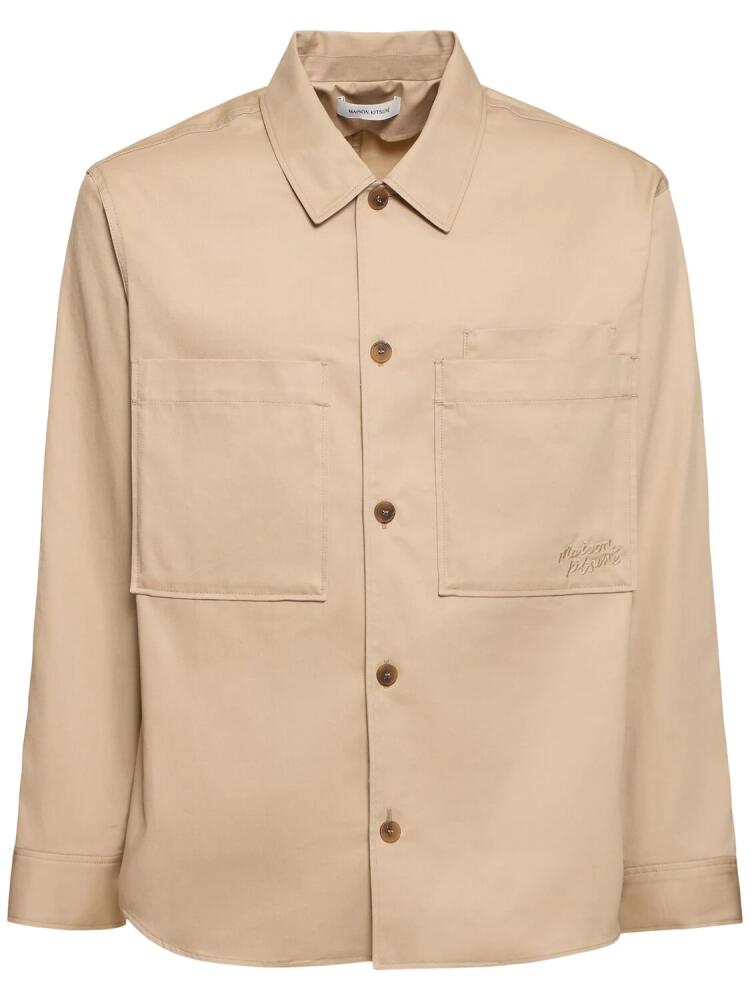 MAISON KITSUNÉ Cotton Comfort Fit Overshirt Cover