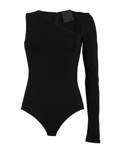 Givenchy Woman Bodysuit Black Viscose, Elastane Cover