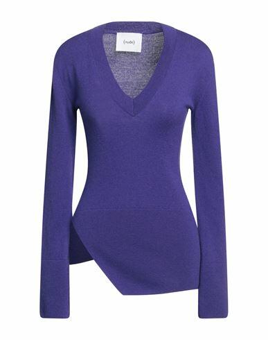 Nude Woman Sweater Dark purple Virgin Wool, Cashmere Cover