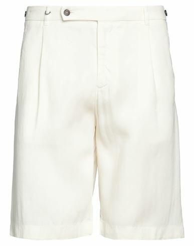 Berwich Man Shorts & Bermuda Shorts Ivory Cotton, Linen Cover