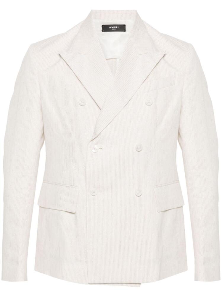 AMIRI metallic-threading blazer - Neutrals Cover