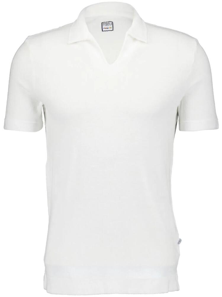 Fedeli Terry polo shirt - White Cover