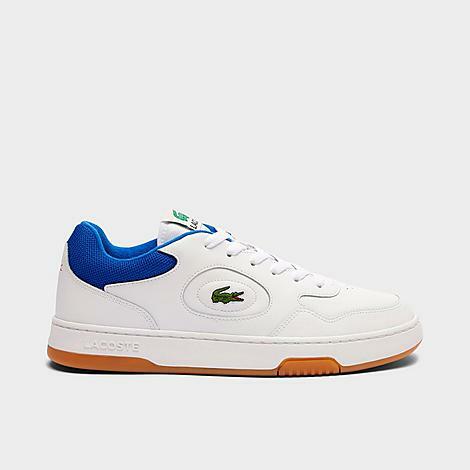 Lacoste Men's Lineset Leather Low Casual Shoes in White/White Cover