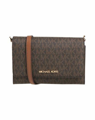 Michael Michael Kors Woman Cross-body bag Dark brown Soft Leather Cover