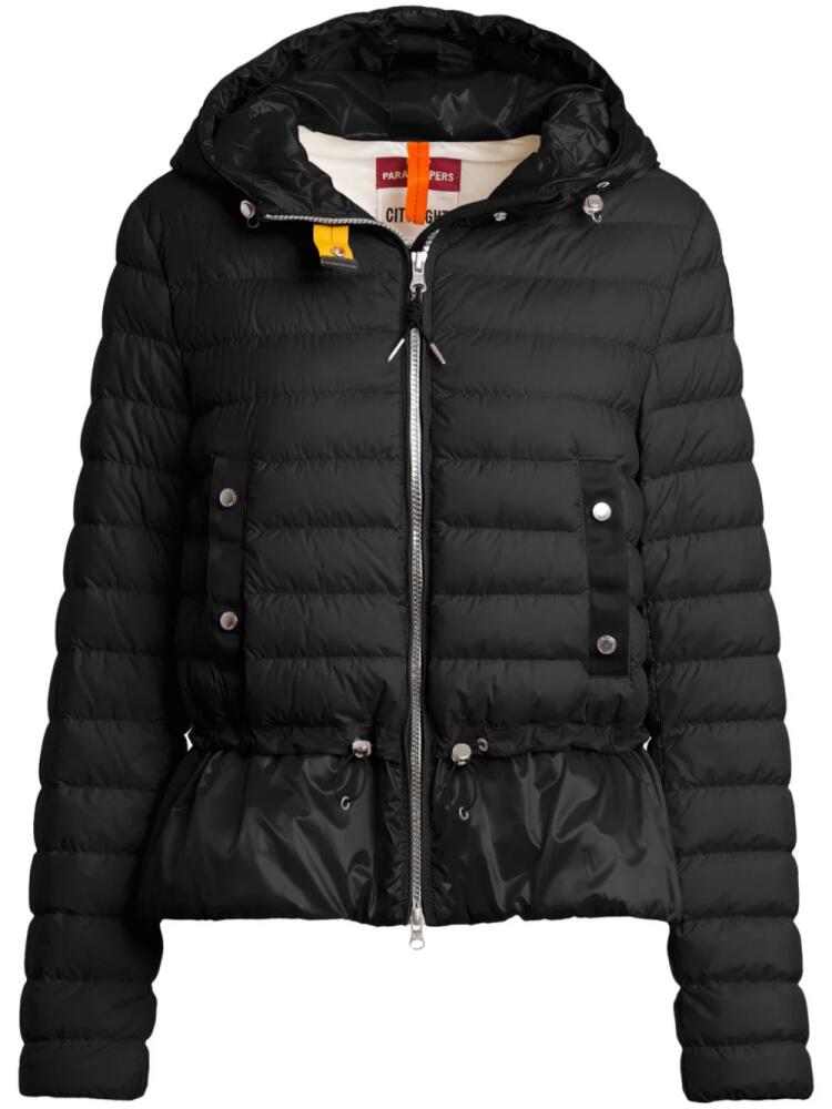 Parajumpers logo-patch puffer jacket - Black Cover