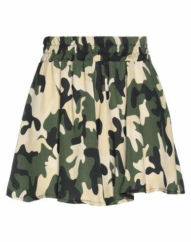 Dimora Woman Shorts & Bermuda Shorts Military green Viscose Cover