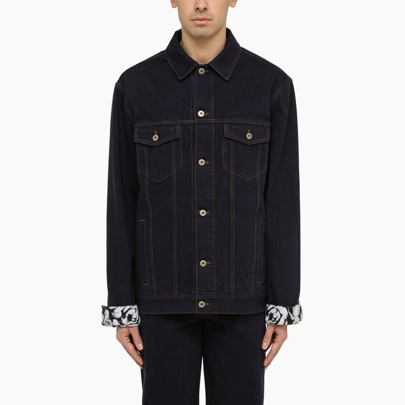 Burberry Blue indigo denim jacket with contrasting cuffs Cover