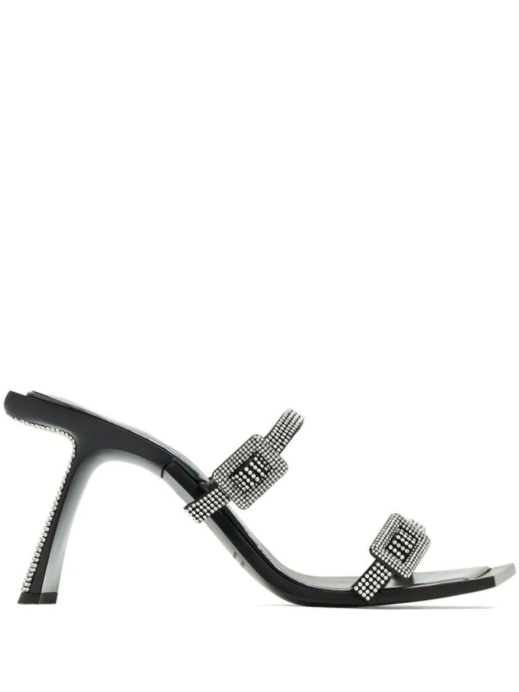 Benedetta Bruzziches Ewa 80mm crystal-embellished mules - Black Cover