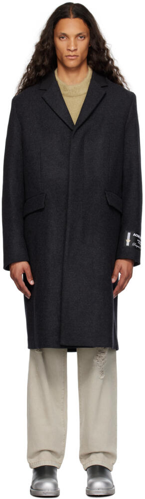 Acne Studios Gray Single-Breasted Coat Cover