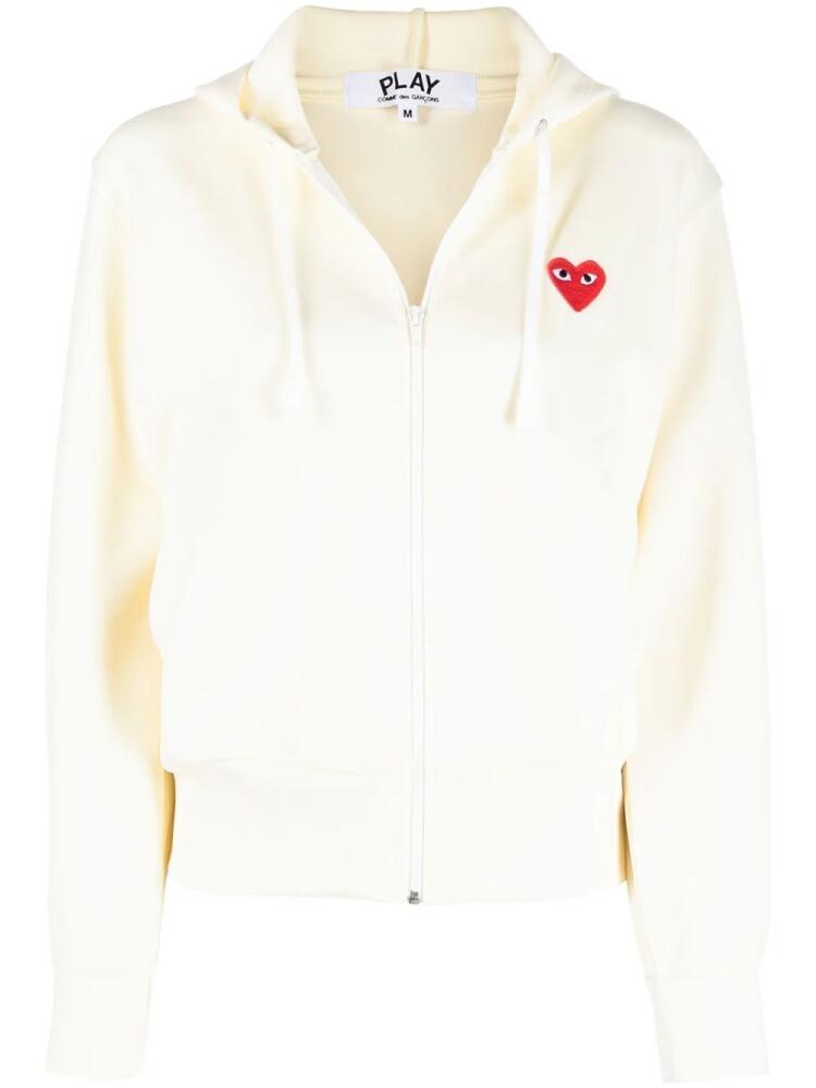 Comme Des Garçons Play heart logo hoodie - White Cover