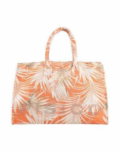 Fisico Woman Handbag Orange Cotton Cover