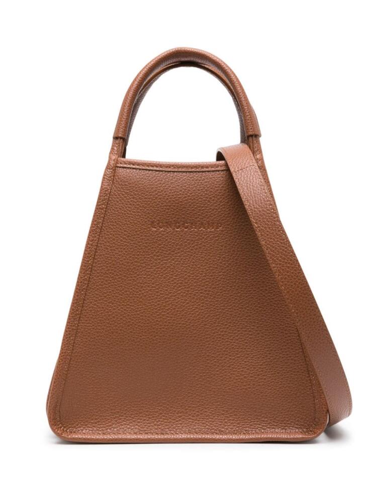 Longchamp small Le Foulonné tote bag - Brown Cover