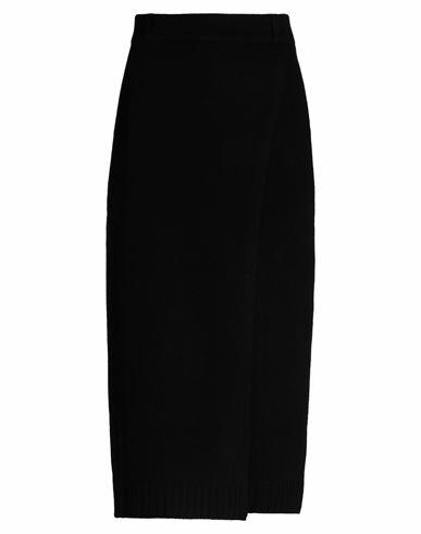 Max & co. Woman Midi skirt Black Wool, Polyamide Cover