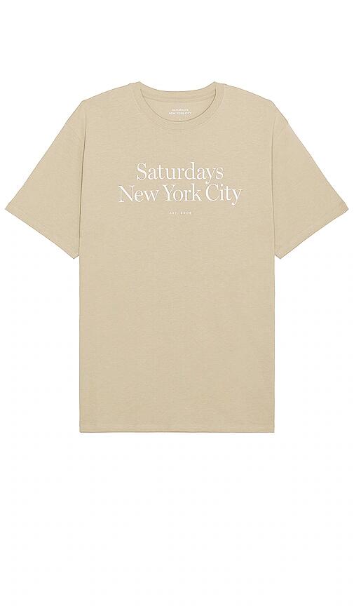 SATURDAYS NYC Miller Standard Tee in Brown Cover