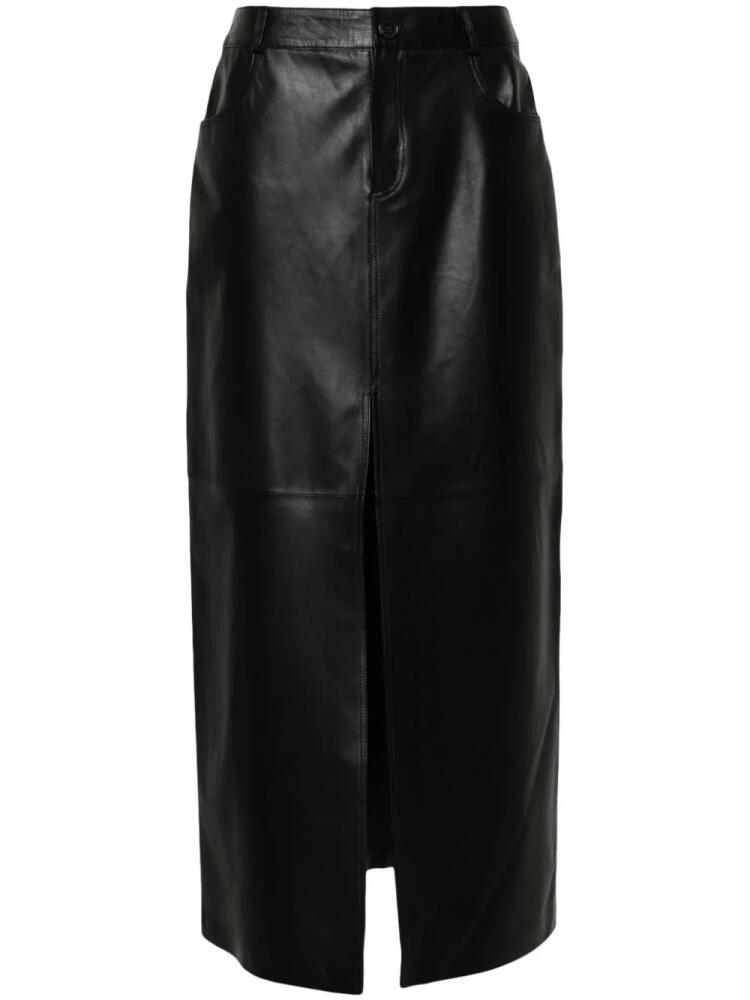 Desa 1972 leather maxi skirt - Black Cover