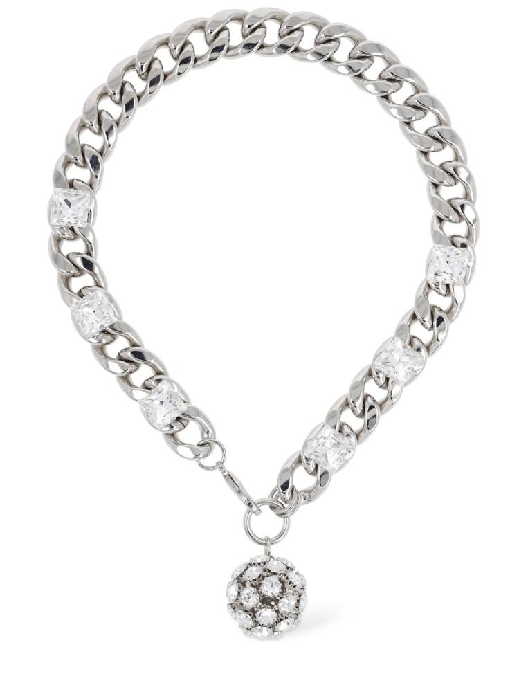 ALESSANDRA RICH Chain Crystal Pendant Necklace Cover