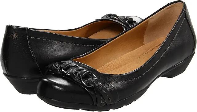 Comfortiva Posie - Soft Spots (Black Calf Ionic) Women's Slip on Shoes Cover