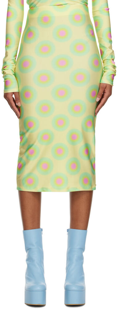 Sportmax Green Gestro Midi Skirt Cover