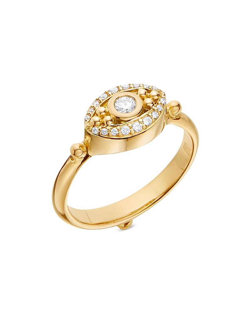 Temple St. Clair 18K Yellow Gold Sacred Diamond Mini Evil Eye Ring Cover