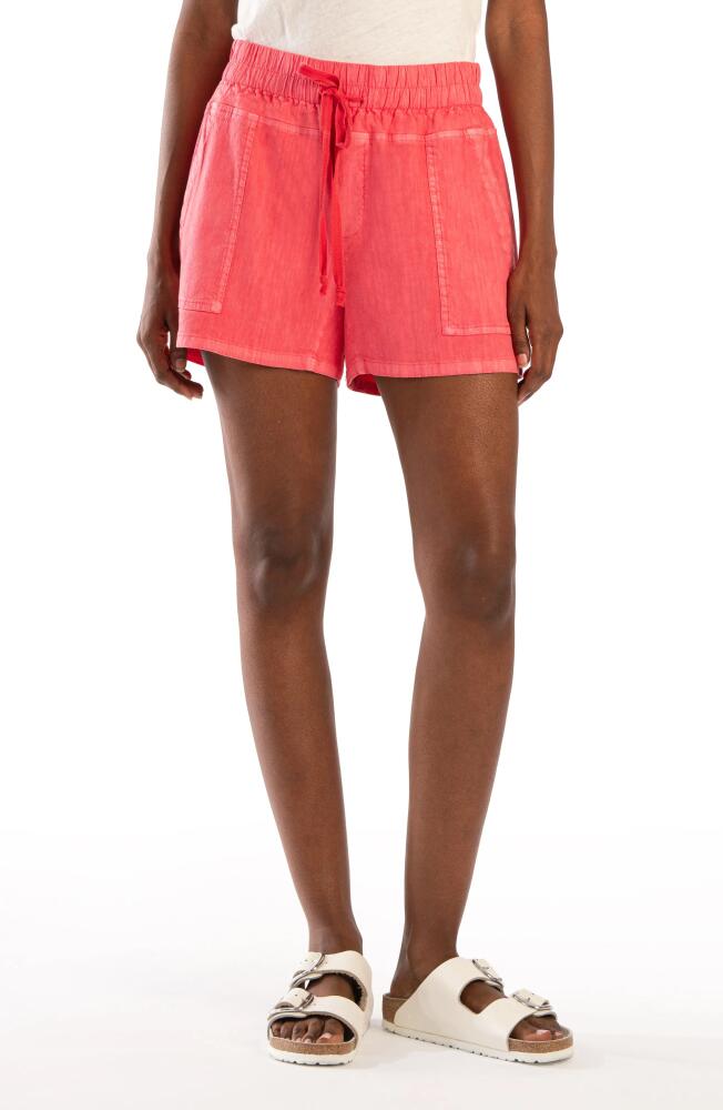 KUT from the Kloth Elastic Waist Shorts in Punch Cover