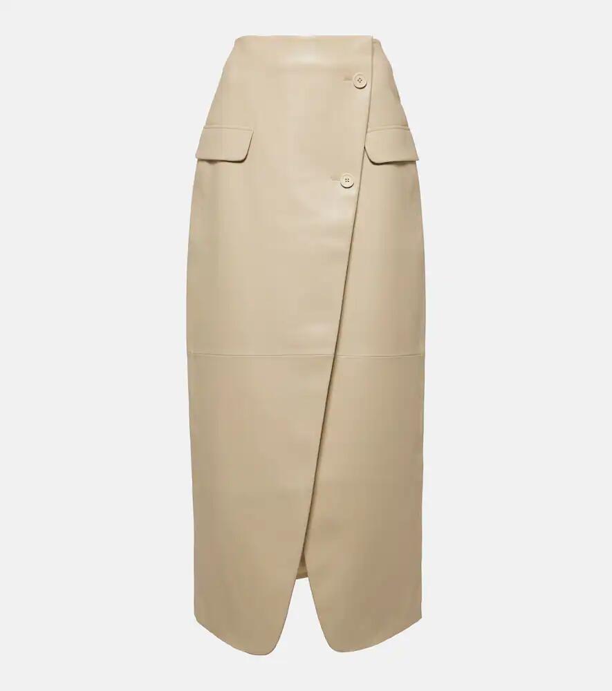 The Frankie Shop Nan faux leather maxi skirt Cover