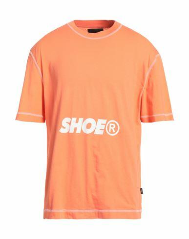 Shoe Man T-shirt Orange Cotton Cover