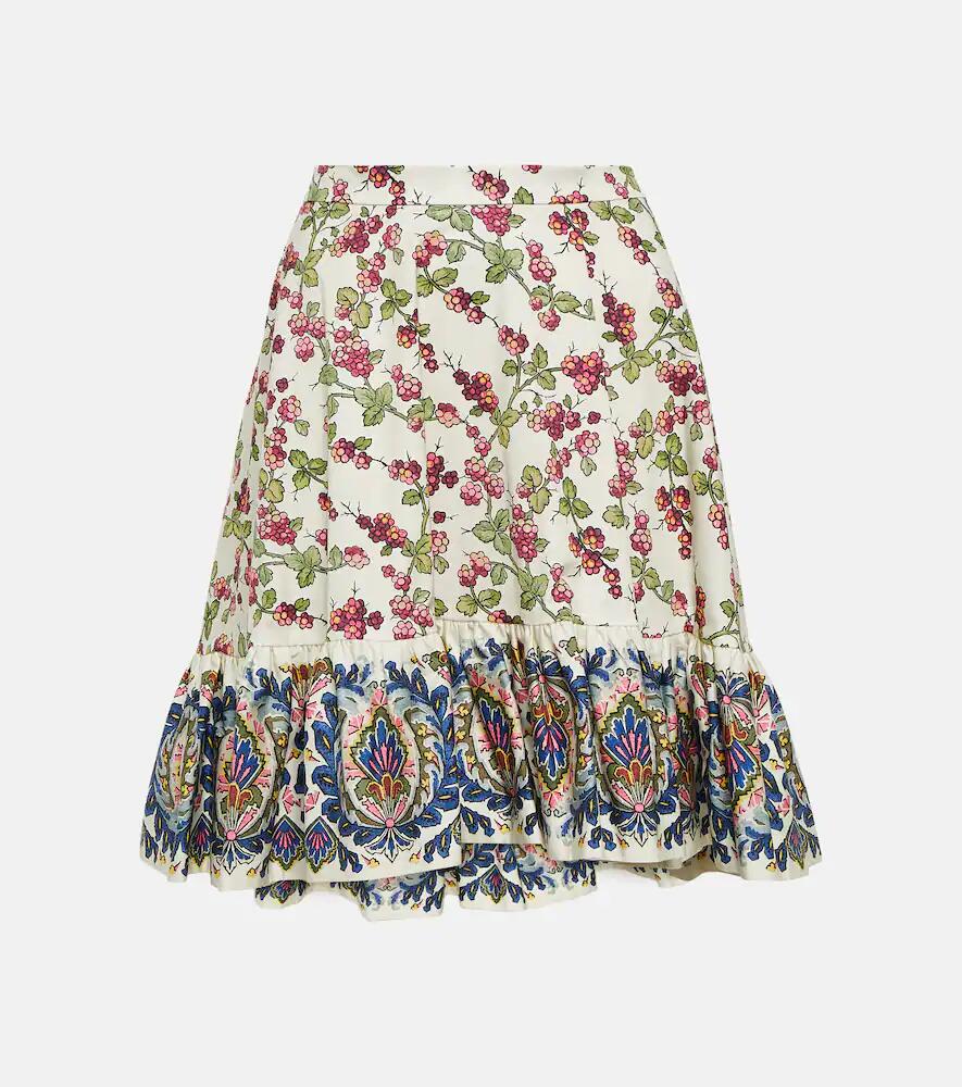 Etro Printed cotton miniskirt Cover