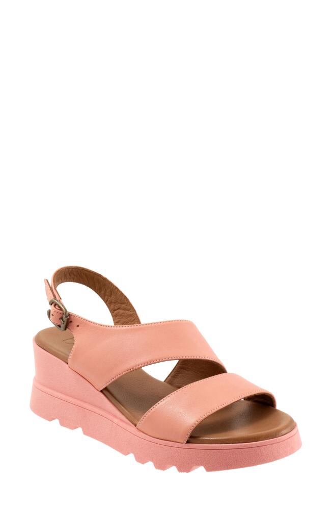 Bueno Gianna Slingback Platform Wedge Sandal in Pink Cover