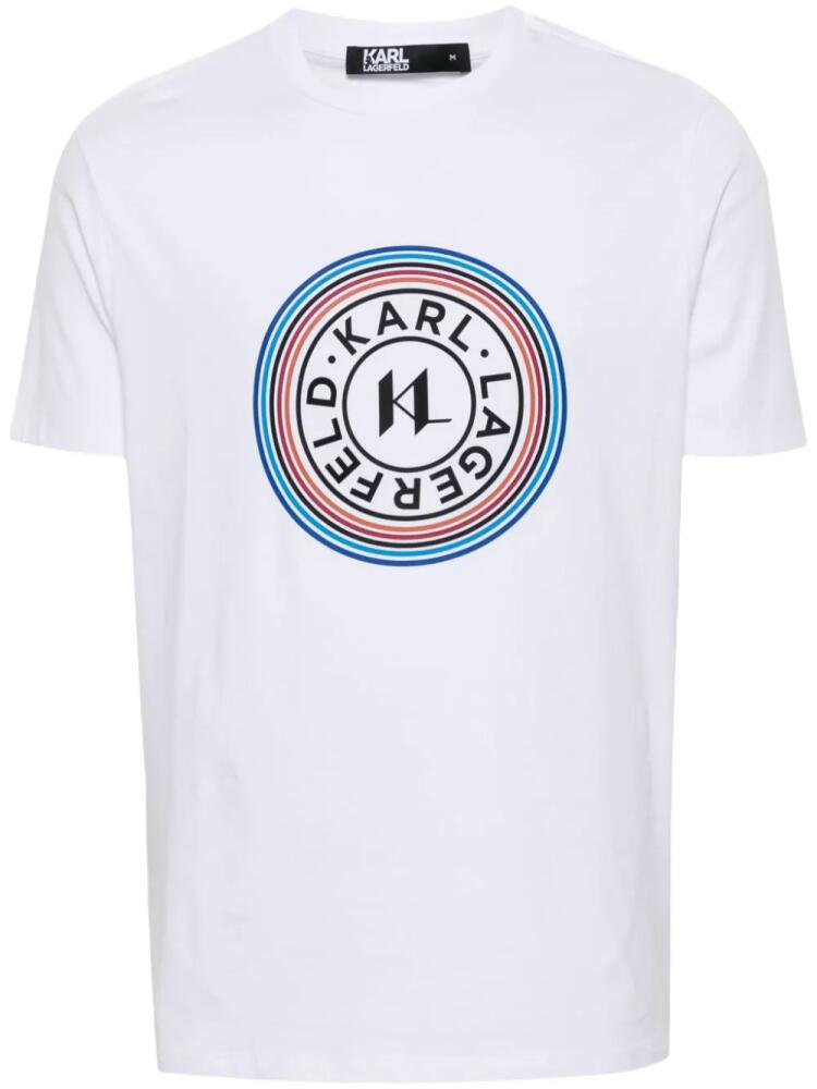 Karl Lagerfeld logo-print T-shirt - White Cover