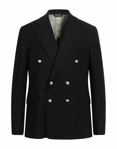 Brian Dales Man Blazer Black Wool, Elastane Cover