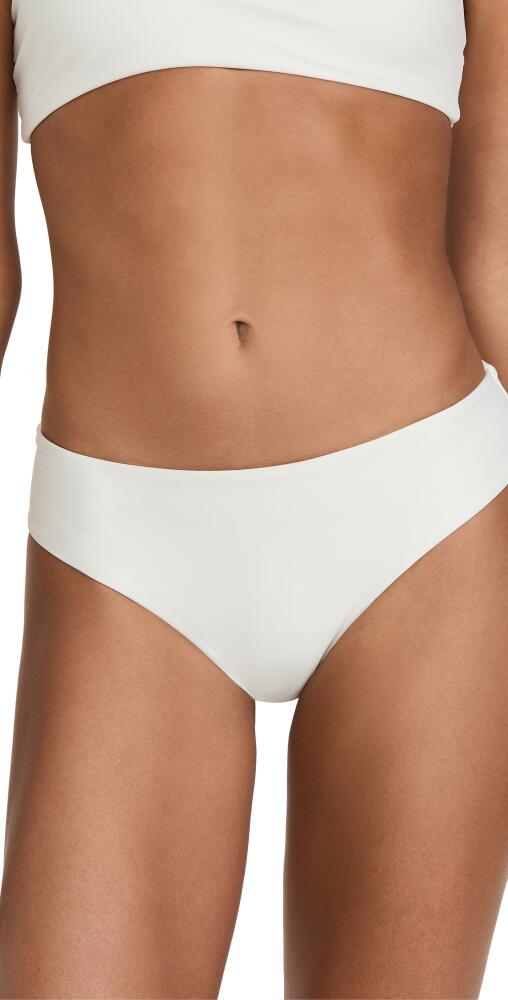 MIKOH Cruz Bay Full Coverage Bikini Bottoms Ecru Cover