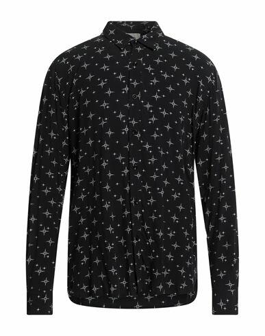 Laneus Man Shirt Black Viscose Cover