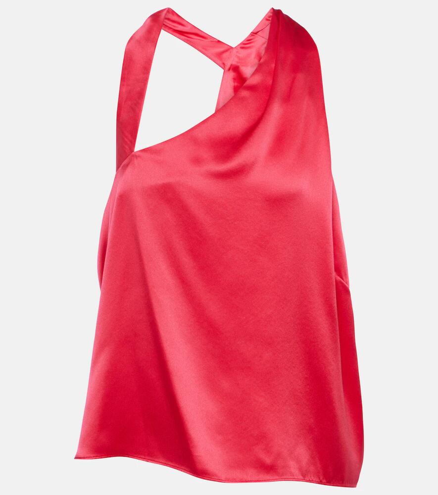 The Sei One-shoulder silk top Cover