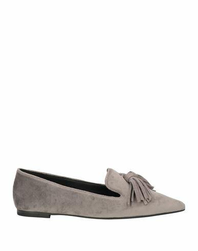 Giulia Neri Woman Loafers Grey Textile fibers Cover