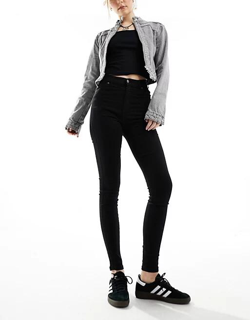 Dr Denim Moxy skinny jeans in black Cover