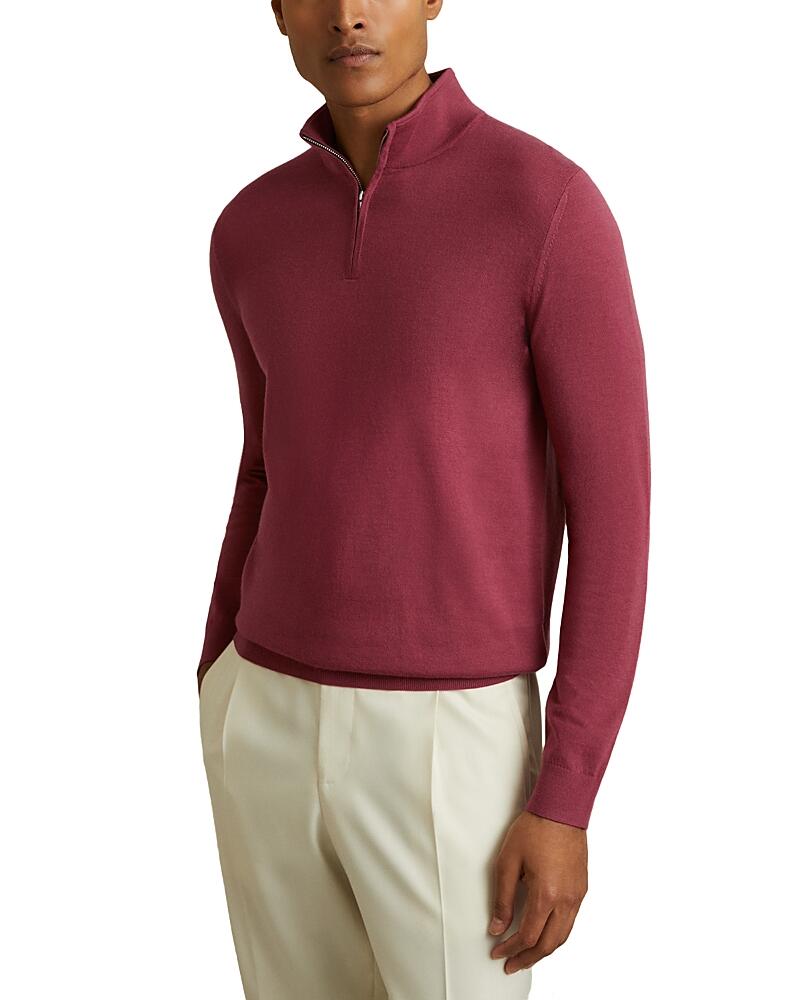 Reiss Blackhall Slim Fit Quarter Zip Sweater Cover