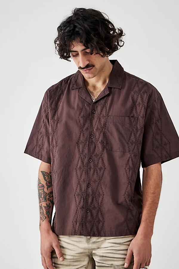 BDG Brown Broderie Shirt Top in Brown Cover