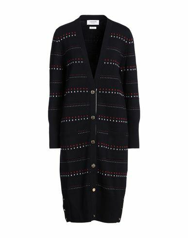 Thom Browne Woman Cardigan Midnight blue Wool, Polyamide, Elastane Cover