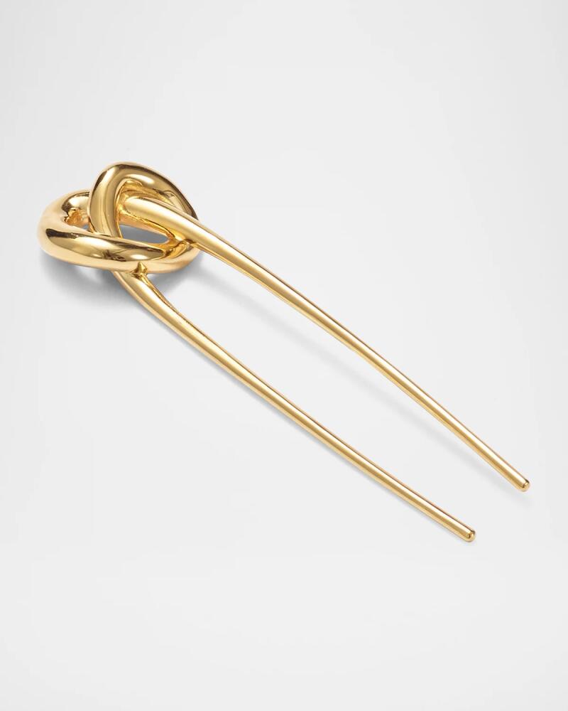 Lelet Ny Glossy Knotted Brass Hair Pin Cover