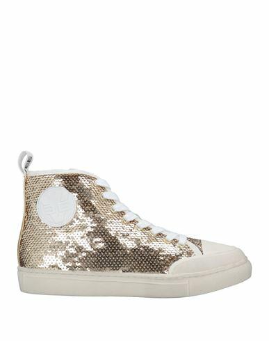 Emanuélle Vee Woman Sneakers Gold Textile fibers Cover