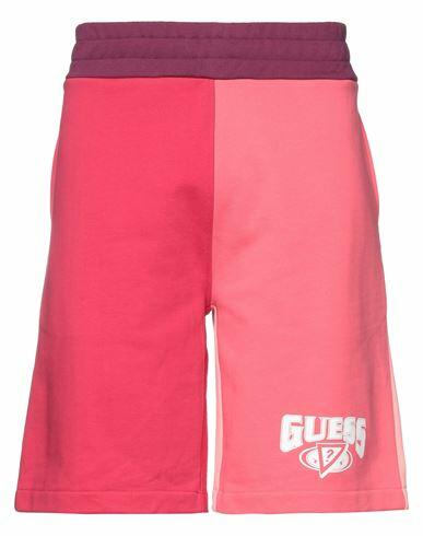 Guess Man Shorts & Bermuda Shorts Coral Cotton Cover